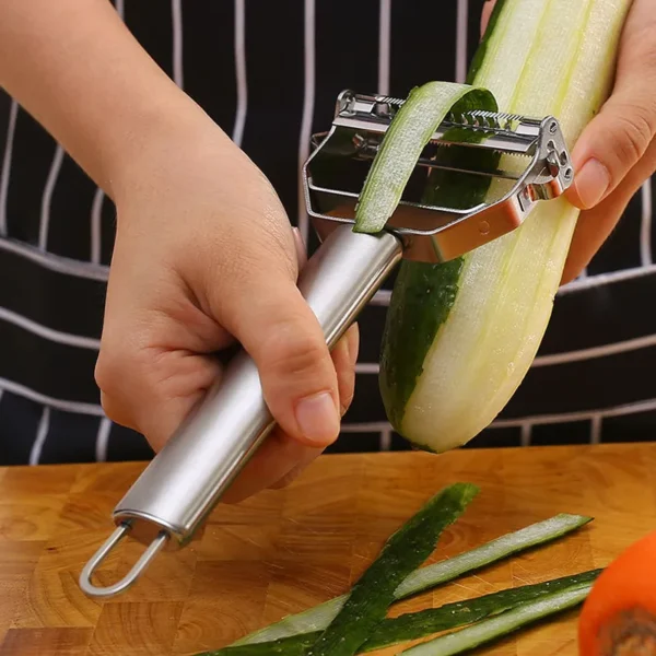 Stainless Steel Multifunctional Kitchen Peeler for Vegetables and Fruits