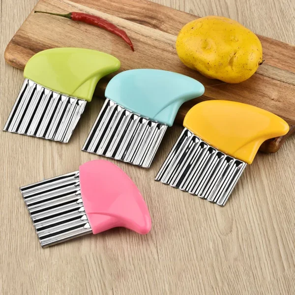 NEW Fashion 1PC Onion Potato Wave Slices Wrinkled French Fries Corrugated Cutting Chopped Potatoes Slicer Kitchen Accessories - Image 4