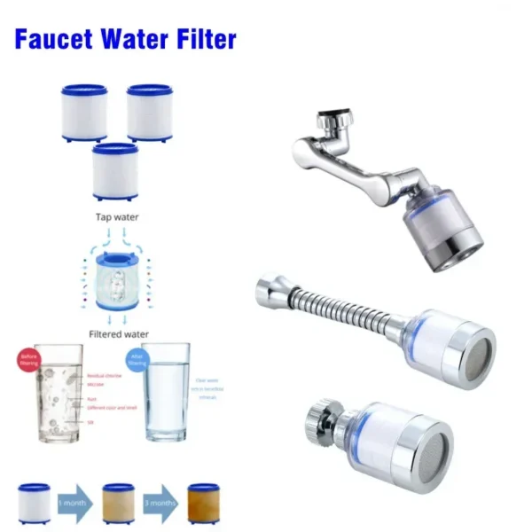 10pcs Pressurized Bubbler Filter Element Faucet Purifier Shower PP Cotton Filtration Remove Chlorine Heavy Metals for Kitchen - Image 2